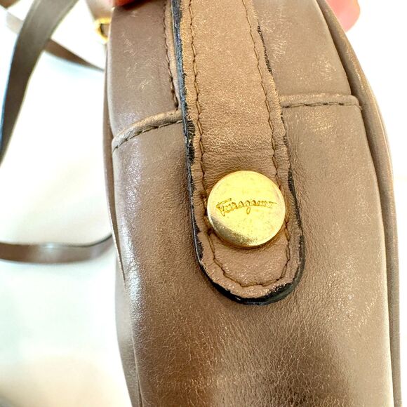 Vintage Salvatore Ferragamo Leather Crossbody Bag - Picture 11 of 12
